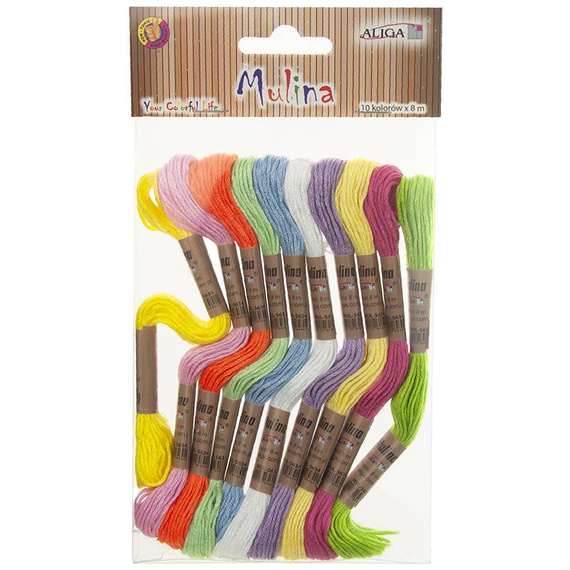 Mouline - Farbmischung - 10Stück 8m