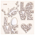 Dekorpappe Die Cut Chipboard - Spring Prodigy - Liebe SCRAPINIEC