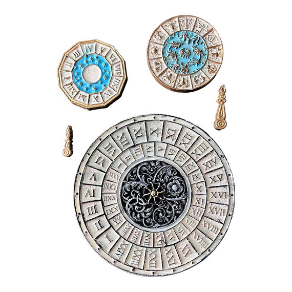 STAMPERIA A5 flexible Relief-Gießform aus Kunststoff Form für Pasten, Venice Clocks