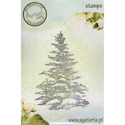 AGATERIA - Transparent Stempel Motivstempel Clear Stamp- Christmas tree, großer Weihnachtsbaum