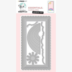 STUDIO LIGHT - Stanzform Präge Stanzschablone Cutting Die, Slime line mini rainbow