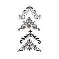 AGATERIA Polymerstempel Clear Stamp - Winterliche Eckmotive