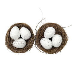 DEKORATIVE EIERNEST Ostereiern Ostern, Eier 7cm - 2 St.