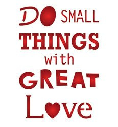 Mixed Media Schablone für Decoupage Scrapbooking - Untertitel Do small things