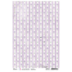 Reispapier Decoupage Bastelpapier für Decoupage A4 - Ciao Bella - Lila Felder