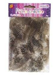 FEDERN gefleckt Bastelfedern Dekofedern Feathers 3g, braun