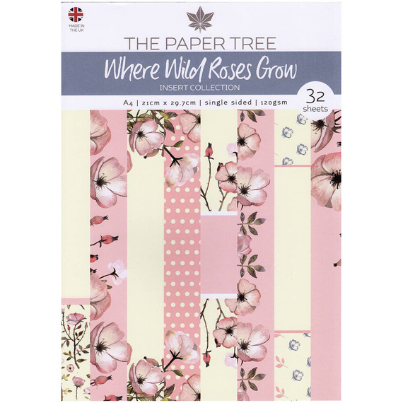 TPB Set 32 Blatt 20x20cm einseitig Scrapbooking Papier 120g, Where Wild Roses Grow PTC1095