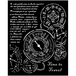 STAMPERIA Mixed Media Schablone STENCIL  25x25 cm - Venice Zeit zum Reisen