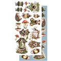 ALCHEMY OF ART Set 15x30cm Scrapbooking Papier, Friends of the Forest, Wald, Kinder