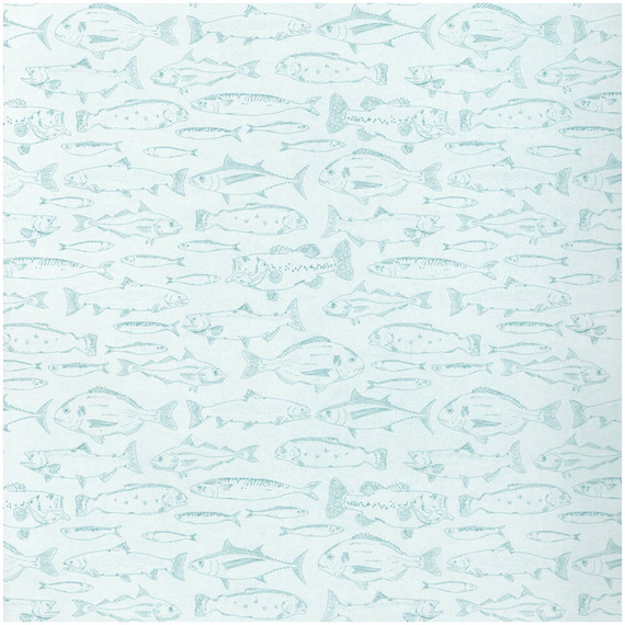 RENKE - Papier 30x30 Scrapbooking Design Papier - Fish On Blue