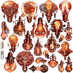 AUFKLEBER Dekor Stickers - ScrapLove - Steampunk 2