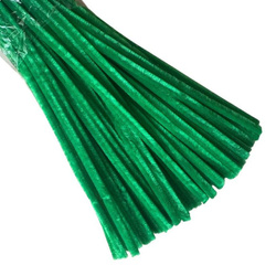 Grün Chenilledrähte für Bastelarbeiten – 30 cm, flexibel und weich - ca. 50 Stk.