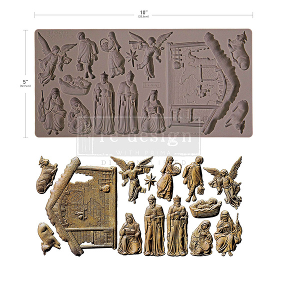 PRIMA SILIKONFORM Mold Abformen Gießen Mould, Holy Night Nativity