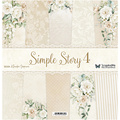 SCRAPANDME Scrapbooking Papier Set 30x30 cm - Simple Story 4