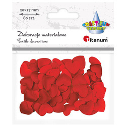 Stoff Herzen - 80Stück