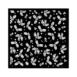 STAMPERIA Mixed Media Schablone STENCIL  Classic Christmas Stechpalme