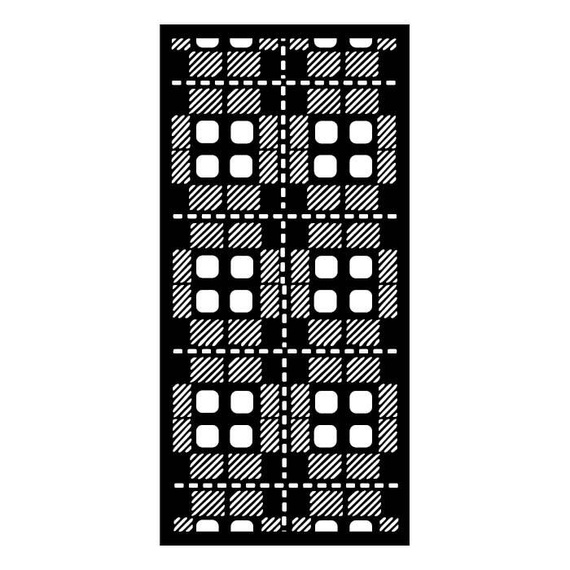 3D Schablone 12x25cm - Stamperia - Gear Up Stoff
