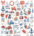 Scrapbooking Papier Set 30x30 - Mintay - Riviera Moments