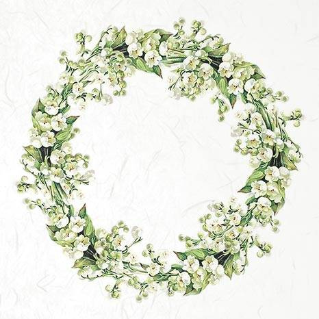 ITD - Reispapier-Set - RSM057- Blumen, Blumengirlanden