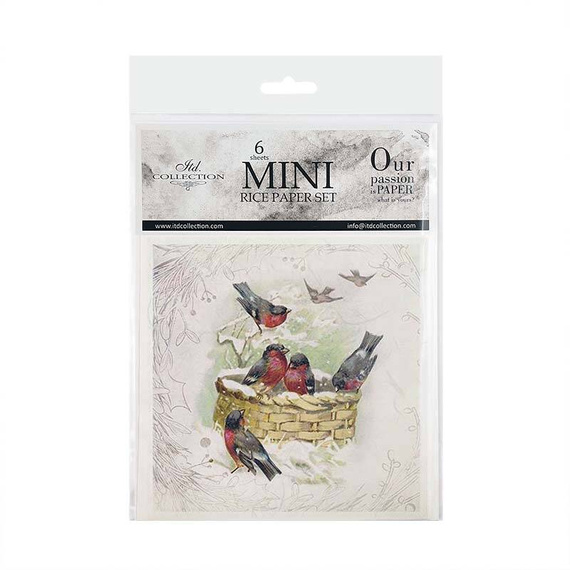 Reispapier-Set - ITD RSM084 Vögel