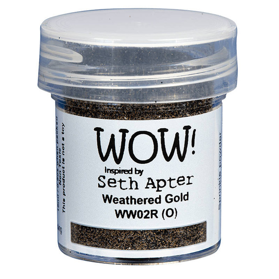 WOW! Embossing powder - Prägepulver - Mixed Media Weathered Gold