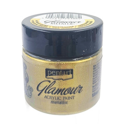 Glamour Acrylfarbe - PENTART - Metallic-Antikgold 50ml