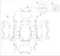 WYCINANKA - Schubkarre 3d 8cm lang