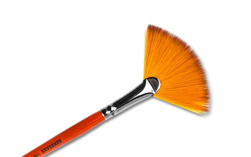 Renesans Fächerpinsel aus Nylon - Nr. 6