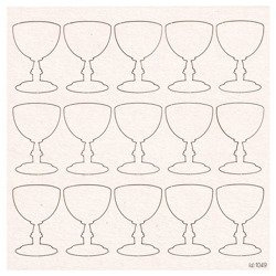 SCRAPINIEC Dekorpappe Die Cut Chipboard Dekoration, Kelch Erstkommunion 1049