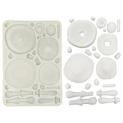Silikonform Mold Gießen Mould - Whispering Woods - Pilze 3D - Stamperia