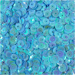 LOVEART SEQUINS für Handwerk Runde Lose schillernd Pailletten 9mm/15g, blau