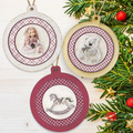 Weihnachts-Decoupage-Set – Kugeln mit Puppen, Teddys & Schaukelpferden
