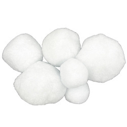 LOVEART POMPONS 6Stk./Größenmix Bommel Bälle zum Basteln, weiß